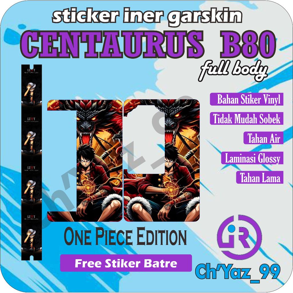 

STICKER GARSKIN ONE PIECE.B80 LENGKAP