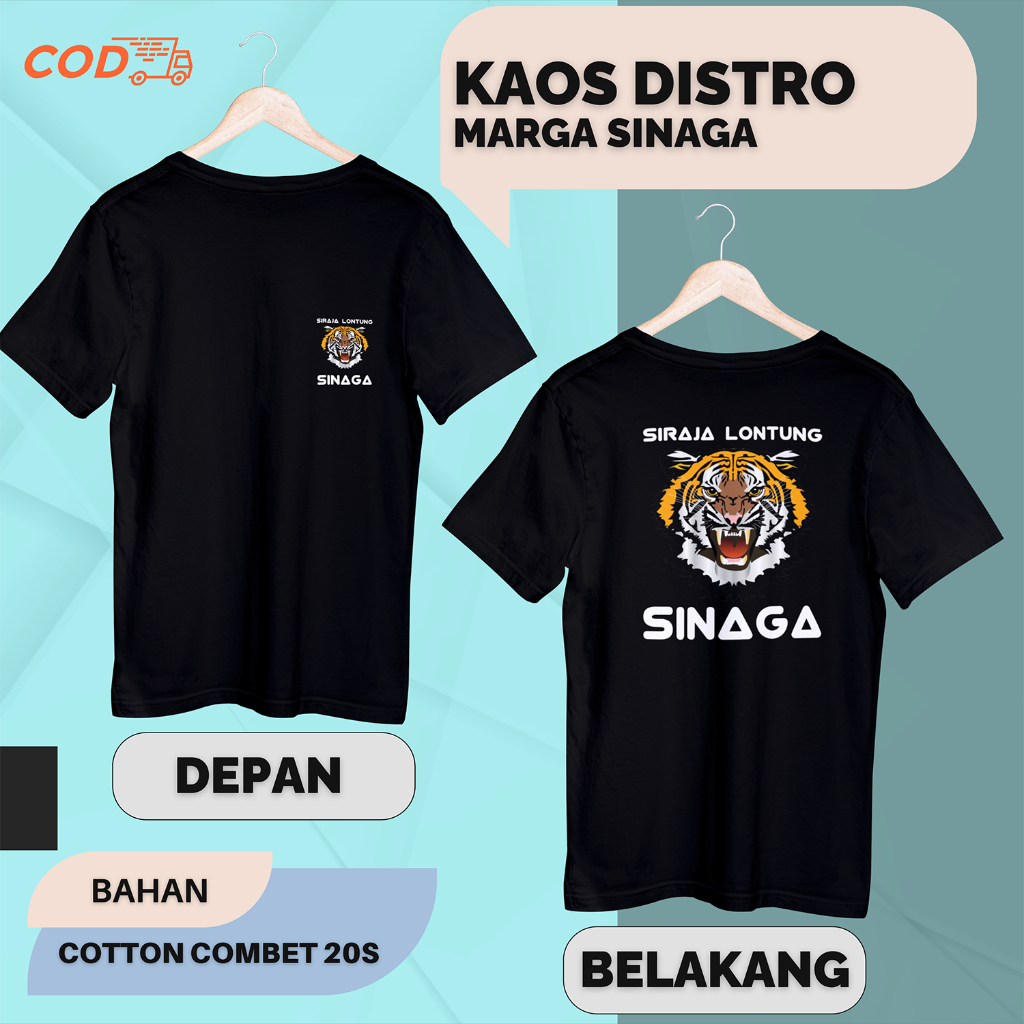 kaos pria wanita marga sinaga bahan cotton combet Santai Crew Neck V-Neck Slim-fitting Polos Bunga S