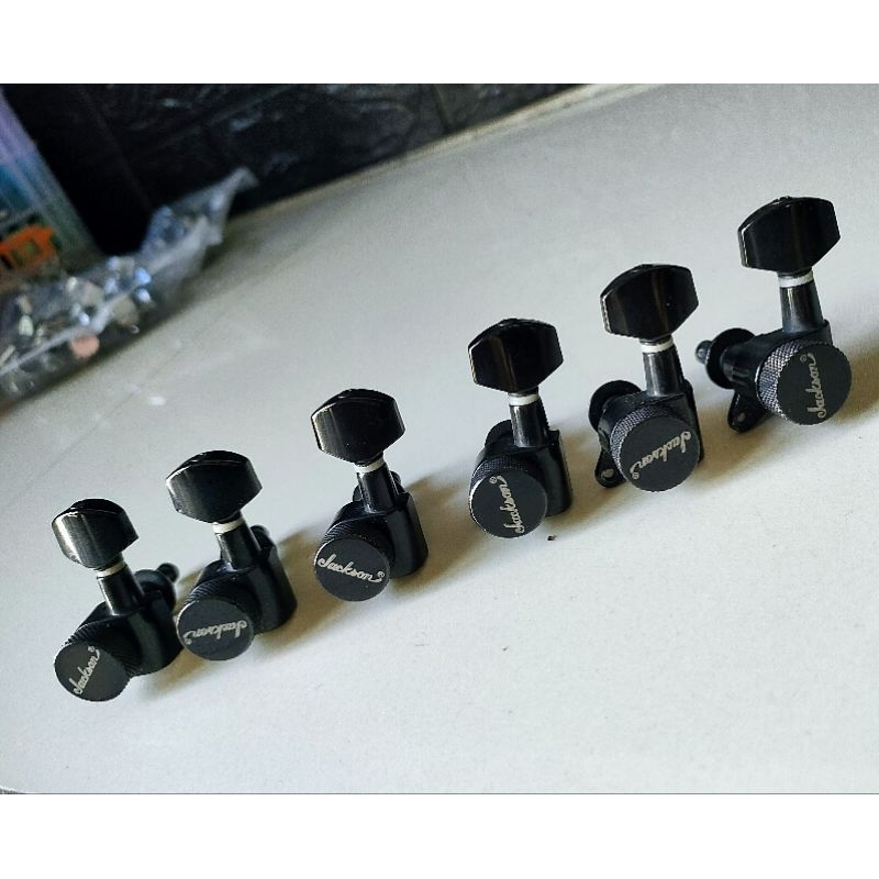 Dryer Gitar Locking Tuner Reverse Logo Jackson Guitar Original