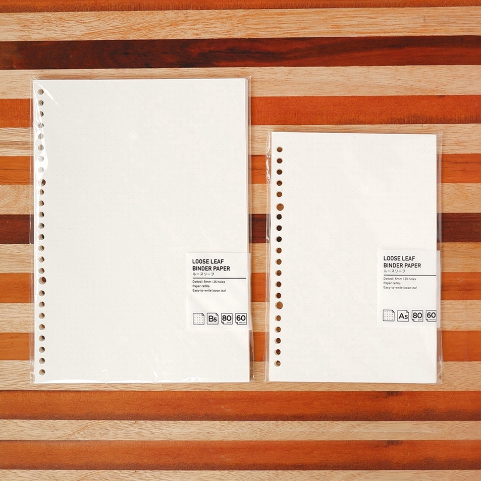 

Super Meriah Panmomo Loose Leaf Binder Paper A5 Isi Kertas BinderRefill Kertas Binder