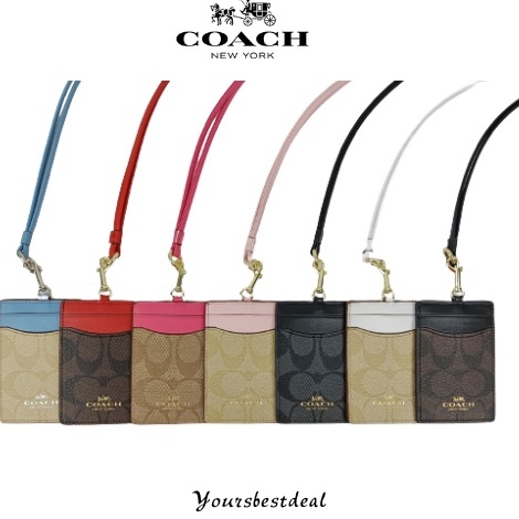 

KODE W9M8 Coach F65573 Lanyard ID Card Holder