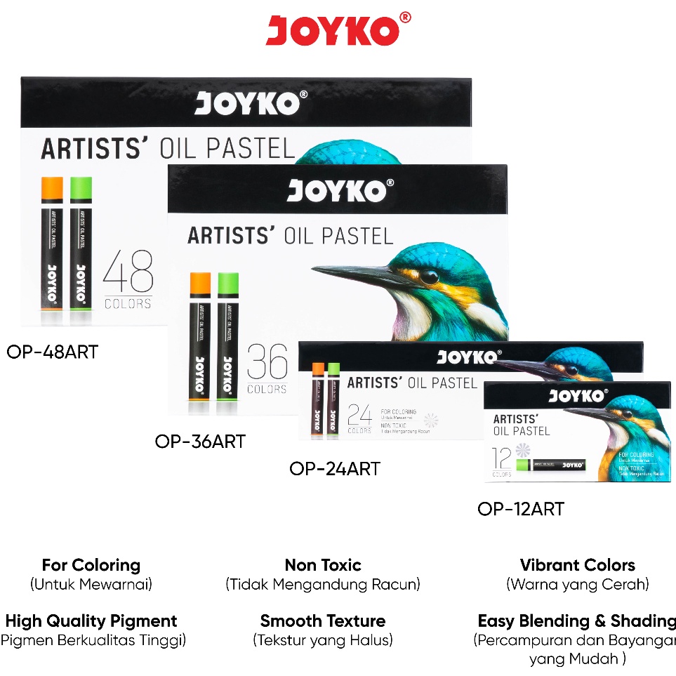 

First Hand Artists Oil Pastel Krayon Minyak Joyko OPART Warna Colors