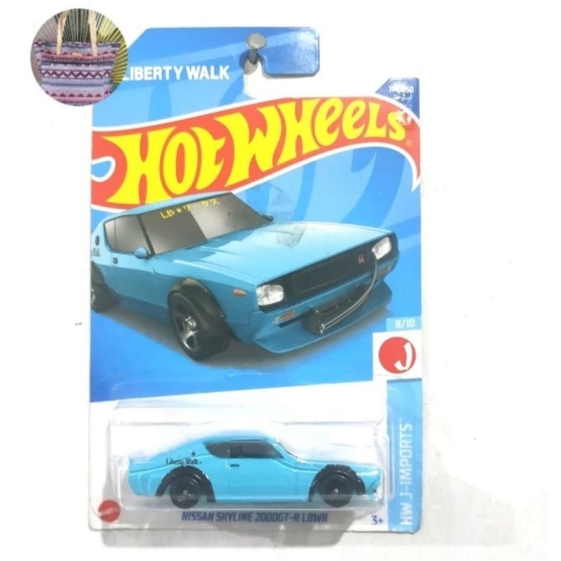 Hot Wheels Nissan Skyline 2000 GTR LBWK Blue biru