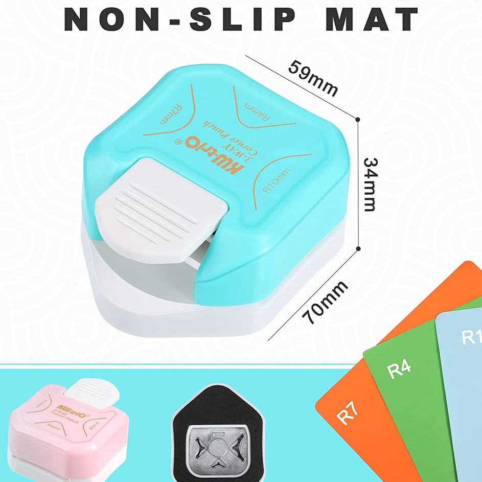 

Langsung Beli 3 in 1 Round Corner R4 R7 R1 Pemotong Kertas Sudut Corner Rounder Punch Paper Corner Cutter