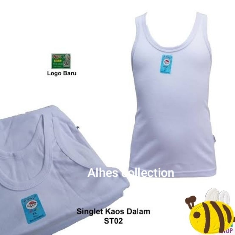 KAOS DALEM PREMIUM MERK AGREE 100% ASLI / SINGLET ANAK LAKI LAKI / BAJU DALAM ANAK LAKI BAHAN 100 % 