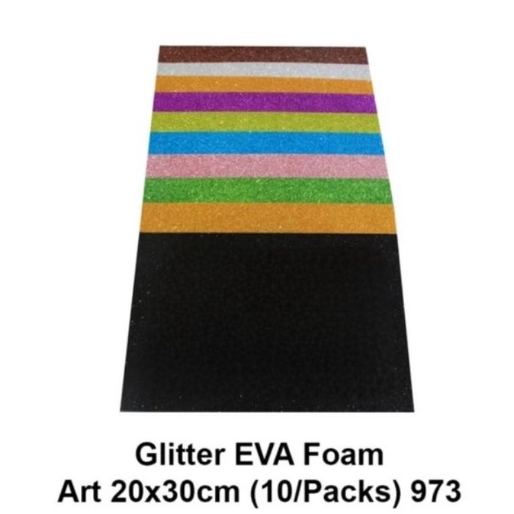 

Paling Meriah Foam art busa lembaran glitter A4 1pcs