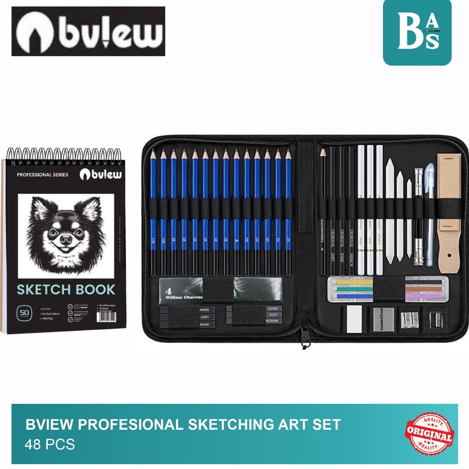 

Paket Hemat BVIEW Profesional Sketching Art Set 48 Pcs Art Product 1 Original Peralatan Melukis Terlaris dari BAS Bali Art Supplies Jakarta