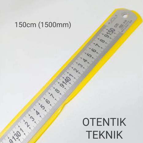 

Best Now PENGGARIS BESI 15 CM 15 MM 1 KOMA 5 METER STEEL RULER 6 INCH