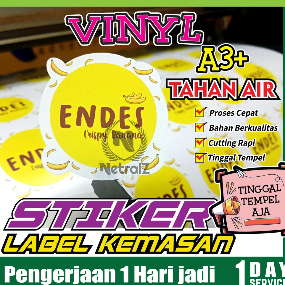 

Get Order STIKER LABEL VINYL GLOSSY STICKER LABEL KEMASAN STIKER CUTTING Murah Jakarta