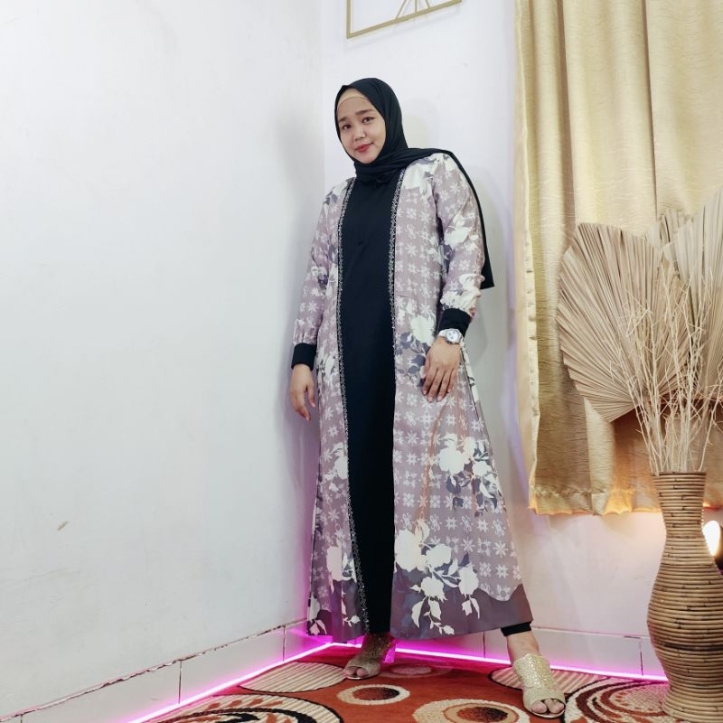 Baju Gamis Busana Wanita Muslim Atasan Cewek Bahan Dior Silk Premium