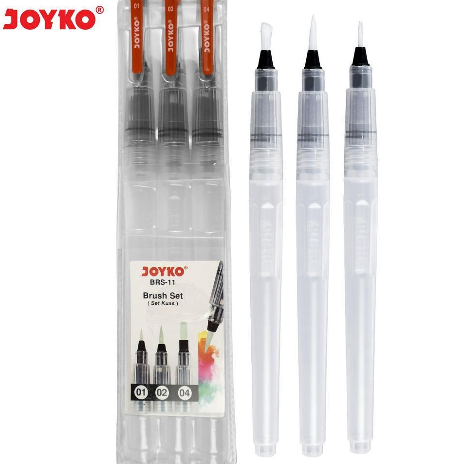 

Sekarang Murah Brush Set Alat Lukis Kuas Cat Air Poster Acrylic Joyko BRS11