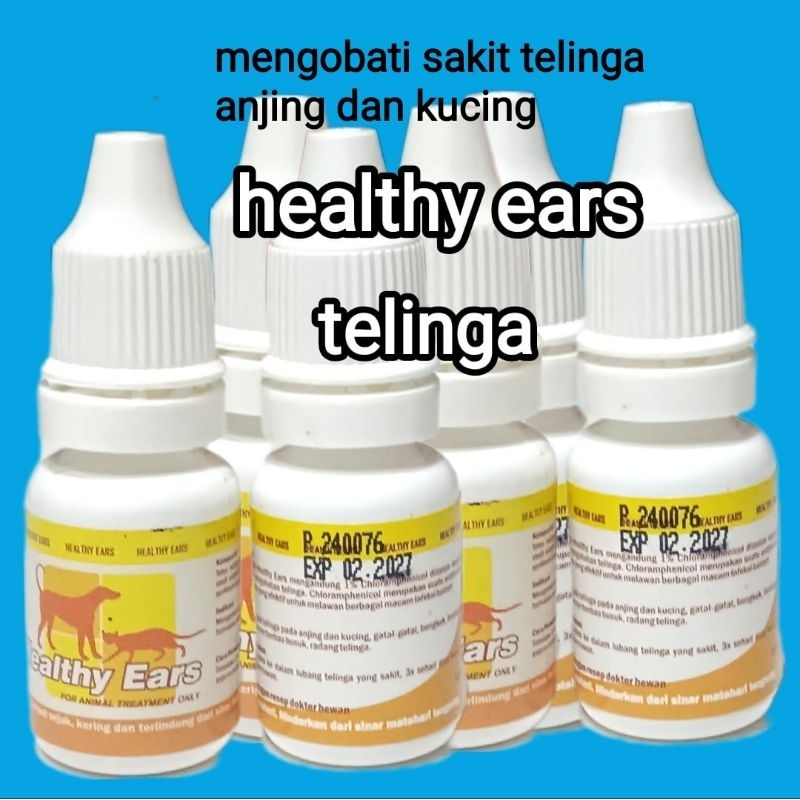 HEALTHY EARS OBAT TETES TELINGA ANJING DAN KUCING. OBAT INFEKSI TELINGA.OBAT SAKIT TELINGA
