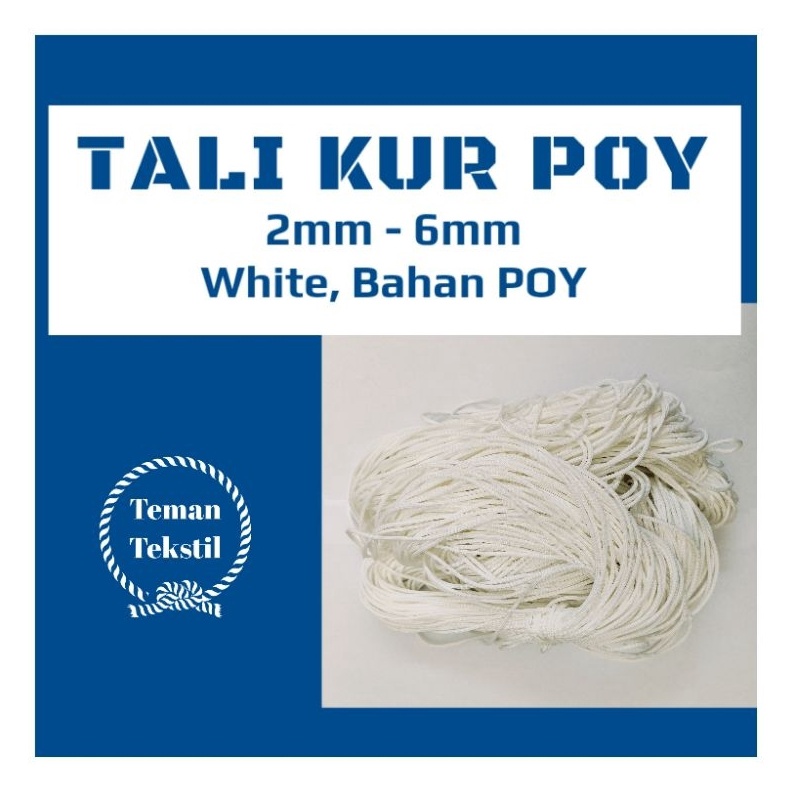 

KODE R8P TERMURAAHH TALI KUR POY WHITE 1kg 2mm 3mm 4mm 5mm 6mm