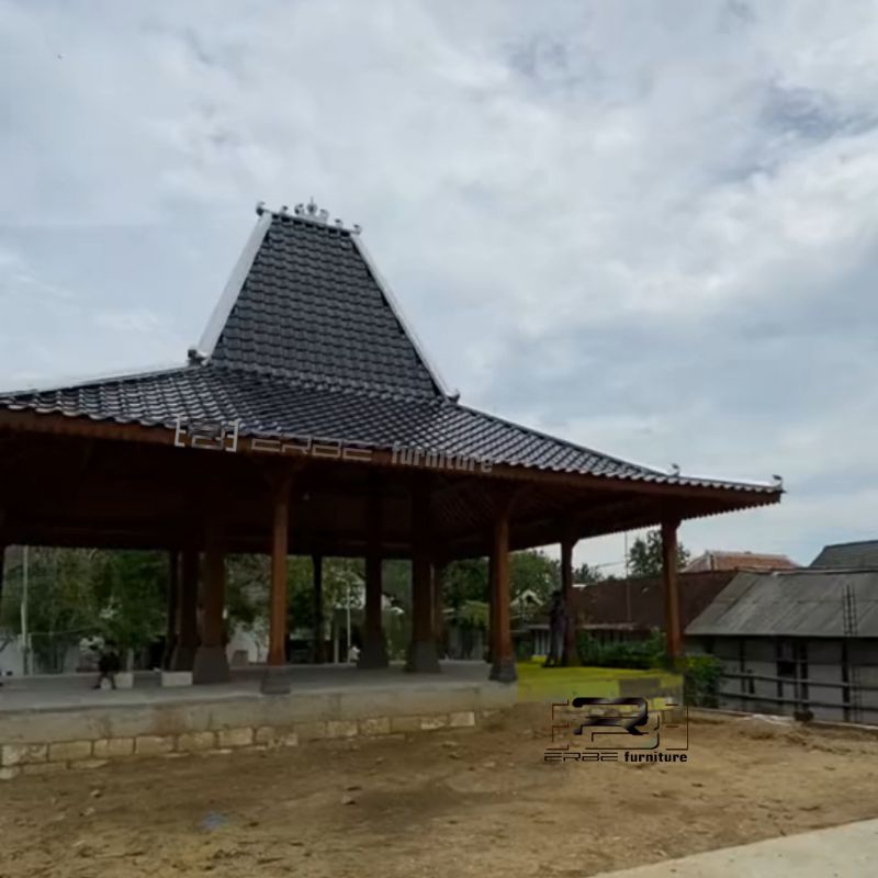 rumah pendopo joglo ukir rumah villa kayu jati