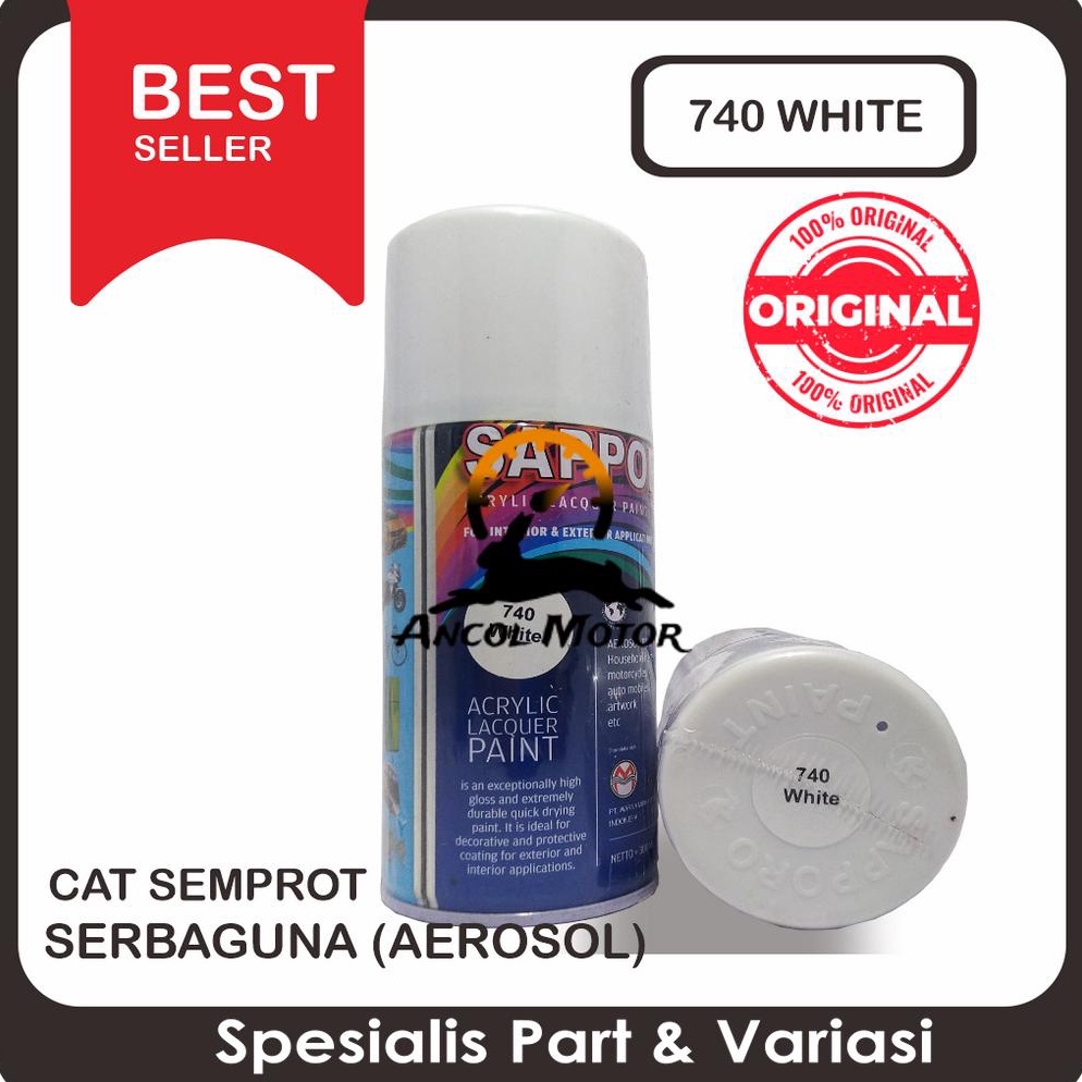 

KODE W63W Sapporo 74 White Cat Semprot Saporo Paint Putih Standar
