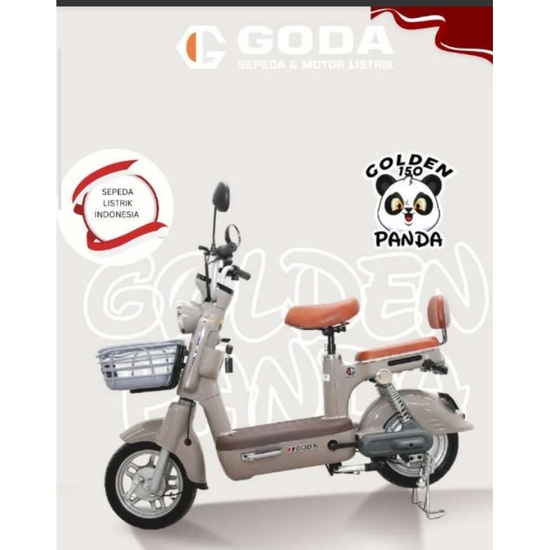 Sepeda Listrik Goda Golden 150 Panda 48V / 12AH