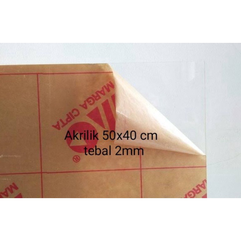 

KODE Q54F Akrilik lembaran 5x4 cm tebal 2mm