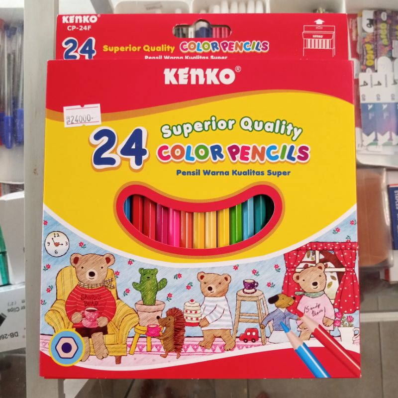 

pensil warna kenko 24 warna cp-24f