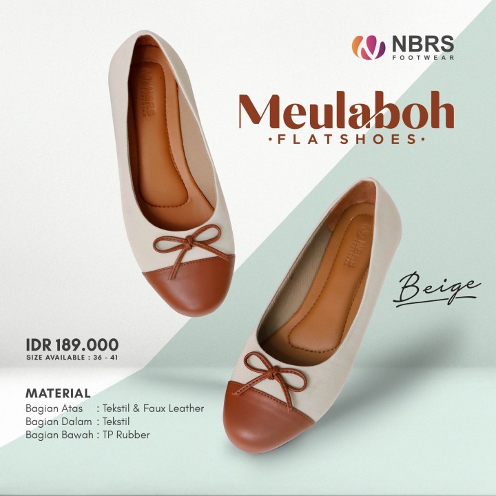 NBRS FOOTWEAR MEULABOH FLATSHOES TERMURAH
