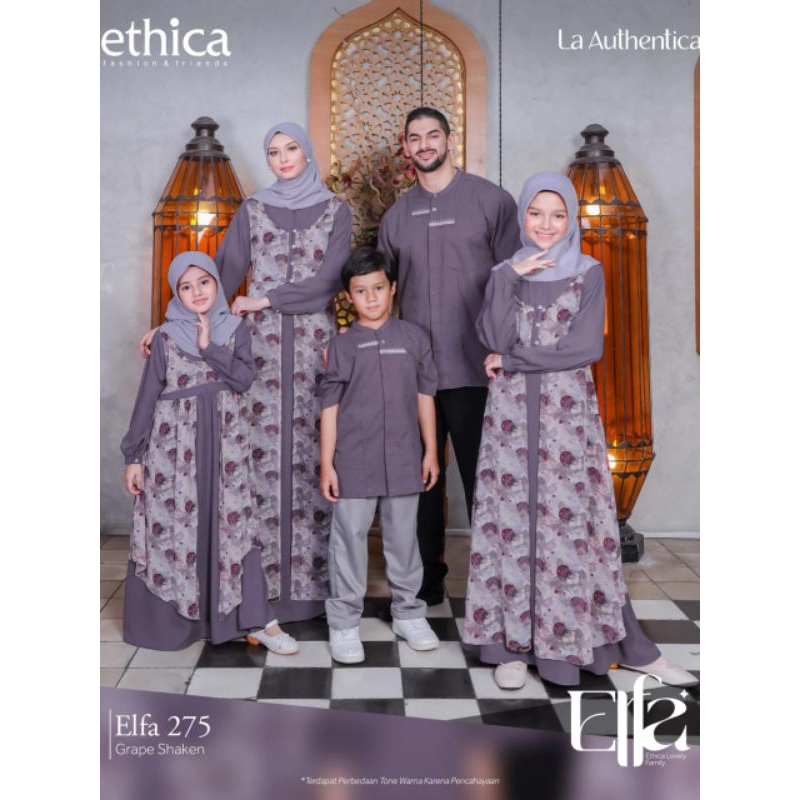 Sarimbit Ethica Elfa 275 Grape Shaken Gamis Kagumi 277 Koko Kahfi 249