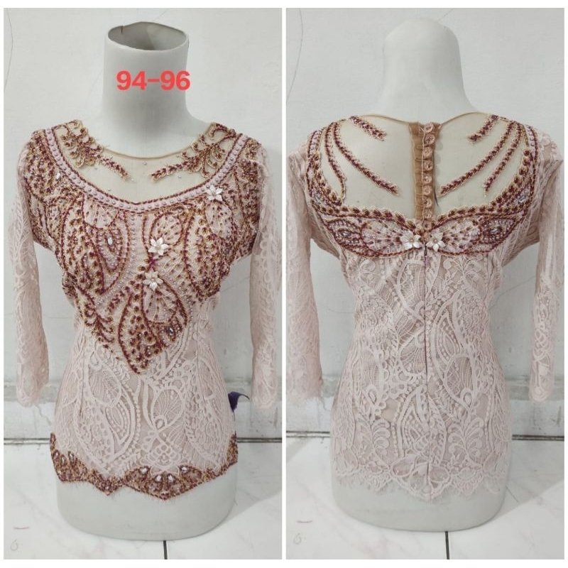 Kebaya jadi semiprancis warna cream