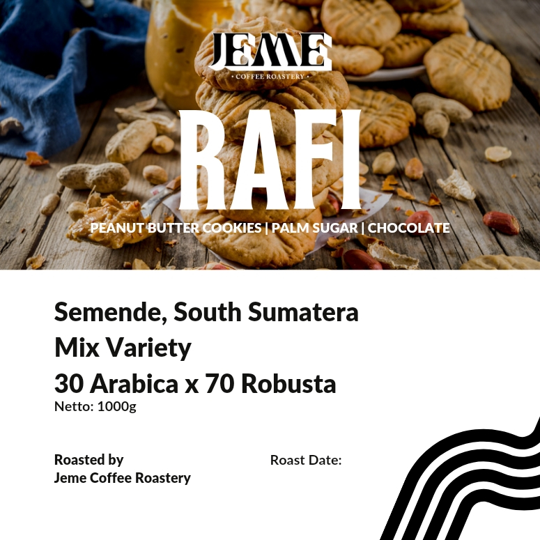 

Jeme Roastery Biji Kopi Houseblend 70 Robusta / 30 Arabika 1Kg (RAFI)