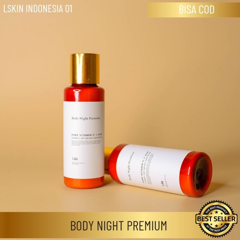 L-skin / Lskin Body Night Premium Lotion Pemutih Booster Badan