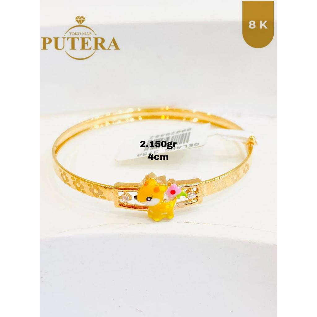 Gelang Emas Anak Kancil 2.15gr 4cm – Bangle Emas Anak Perhiasan Lucu & Imut