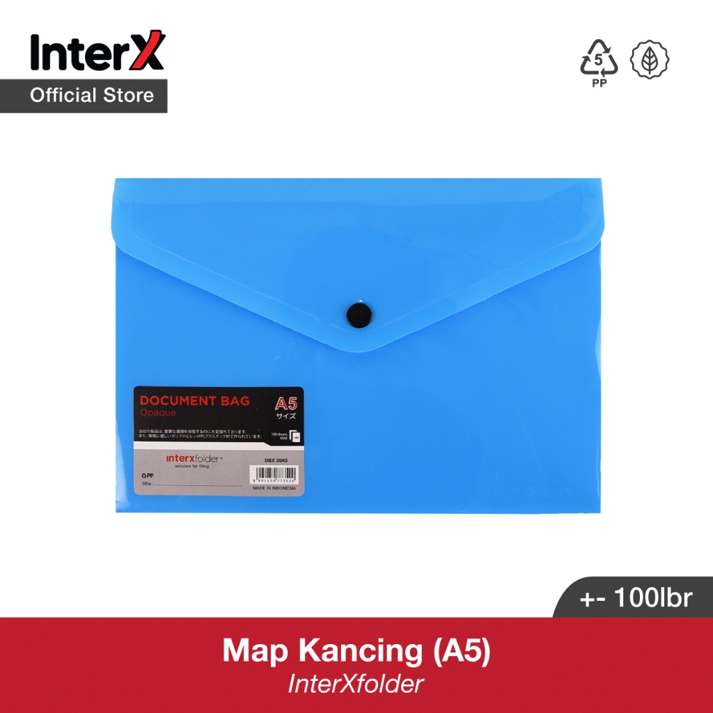

Map Kancing A5 InterXfolder Opaque