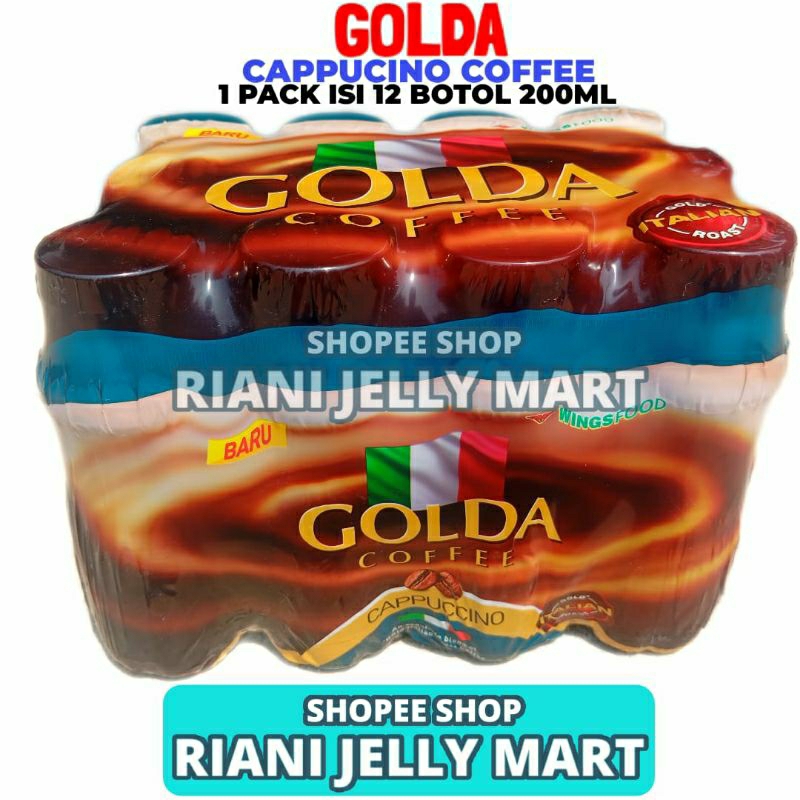 Golda Coffee Cappucino 1 Dus Isi 12 Botol 200ml