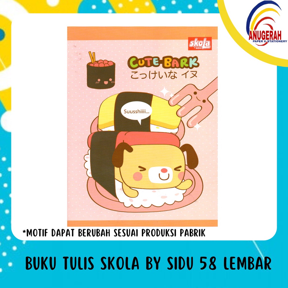 

KODE C6P BUKU TULIS SKOLA BY SIDU 58 LEMBAR PAK