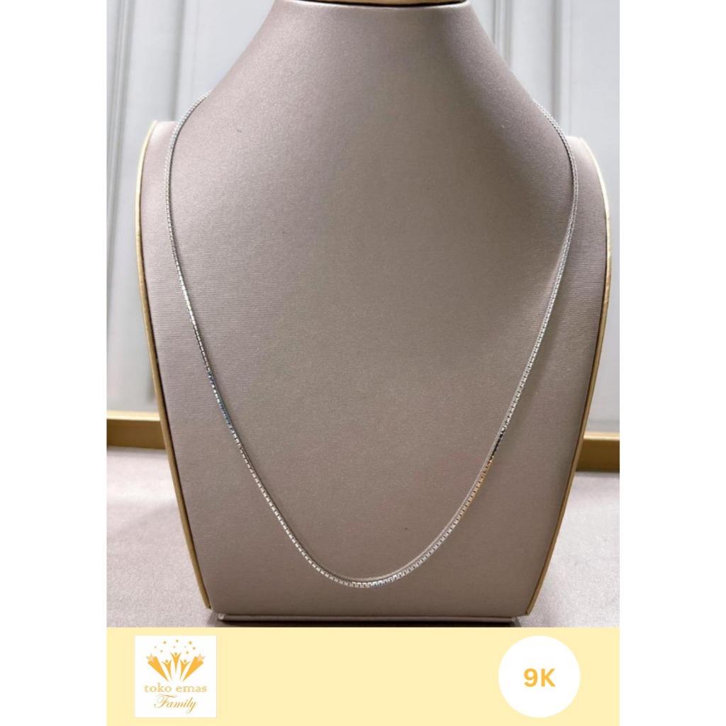Kalung Emas Putih Kadar 375 (8K) 420 (9K) Model Variasi 1 - 5 Gram an