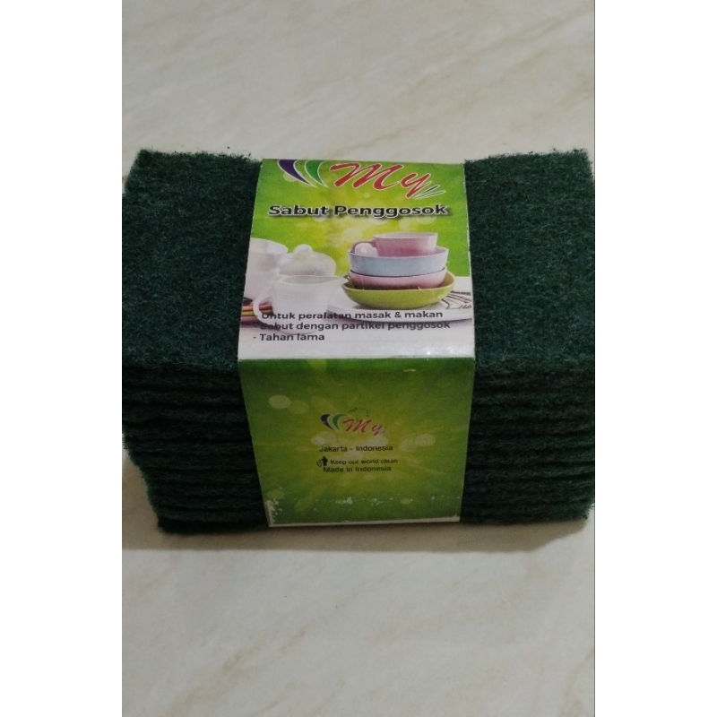 sabut cuci piring kasar hijau /sabut penggosok/sabut cuci piring