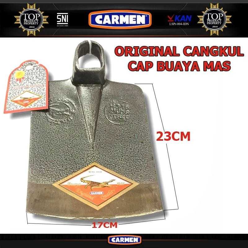CANGKUL ALAT BERKEBUN PACUL BAHAN  BERKUALITAS  CAP BUAYA  EMAS  ORIGINAL PERKAKAS PACUL ANTI GOMPAL