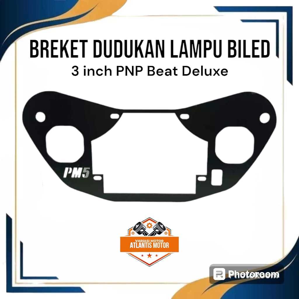 Breket Proji Biled SE Turbo AES WST 3 indh PM5 PNP Beat Deluxe 2020-2022 ATLANTIS55