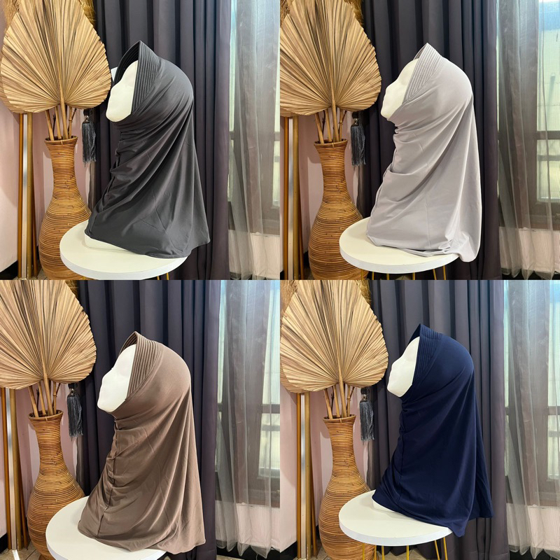 Bergo sport pendek/Jilbab sport/khimar jersey