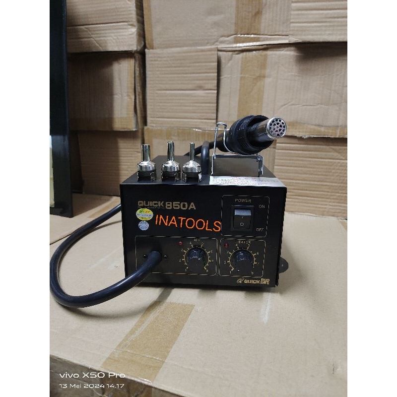 SOLDER GAS - HOT AIR QUICK 850A 650 WATT - BLOWER QUICK 850 ANALOG 650w ORI