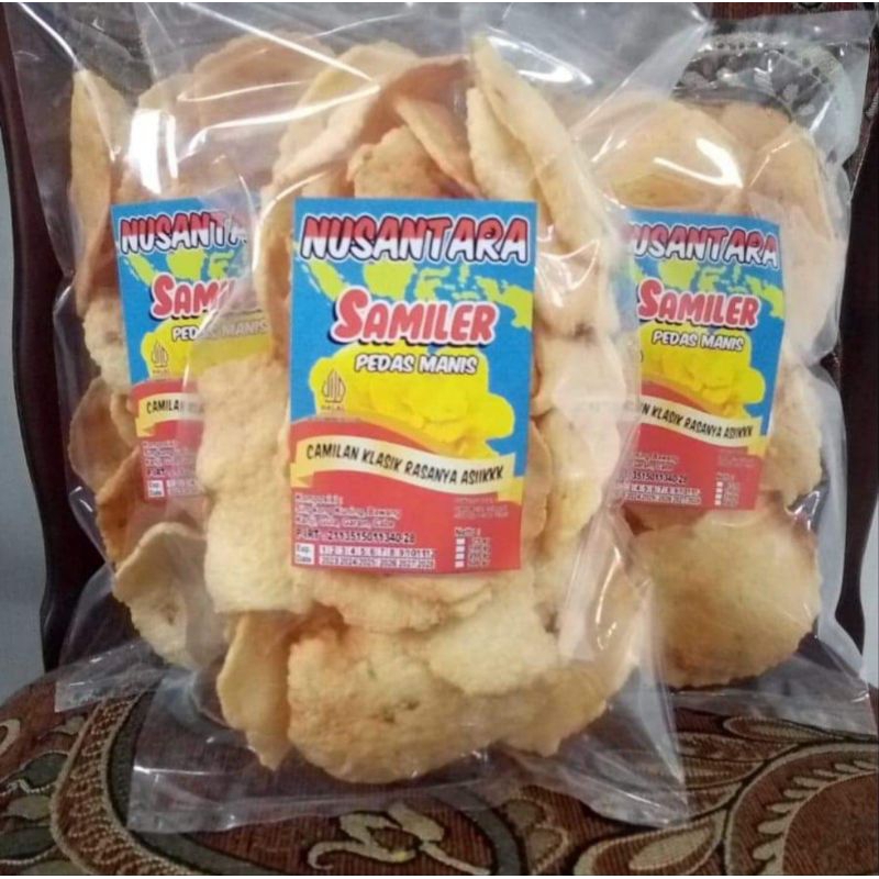 

Keripik Kerupuk Nusantara Jadul Samiler Matang Kering, bukan roti/kue kering.