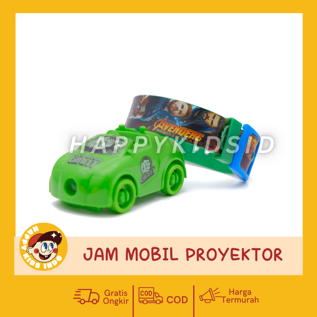 Jam Tangan Anak Laki-Laki Robot Proyektor Gambar HULK | Jam Tangan Anak Keren | Jam Laser Proyektor
