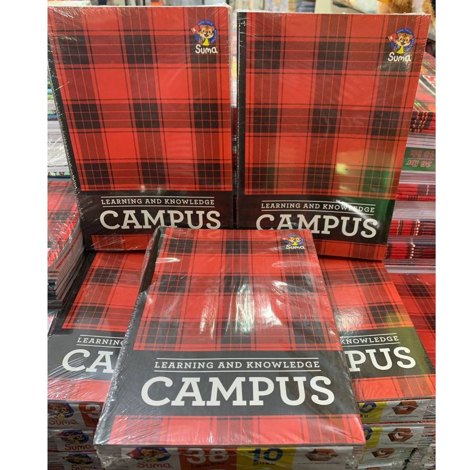 

SUMA BUKU CAMPUS SUMA BOXY PANJANG ISI 50 LEMBAR & 38 LEMBAR / 1 PACK ISI 10 BUKU (READY STOCK)