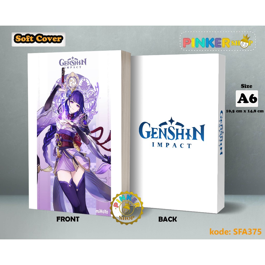 

(SFA375) Pocket Note Anime Game Genshin Impact RAIDEN Buku Tulis catatan Notes Agenda Planner Jurnal