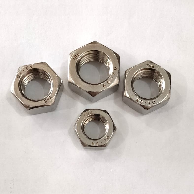 Stainless Nut M12 / Mur Stainless M12 / SS 304 Nut M12