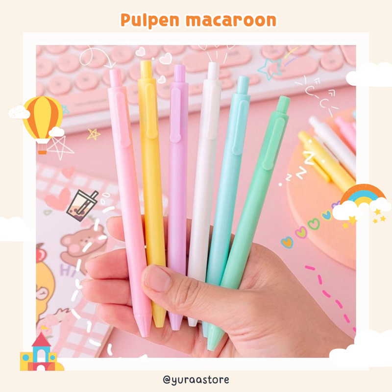 

PULPEN MACAROON / PULPEN WARNA PASTEL / PENA / PULPEN LUCU / PULPEN CETEK / ALAT TULIS KANTOR & SEKOLAH / PENA LUCU