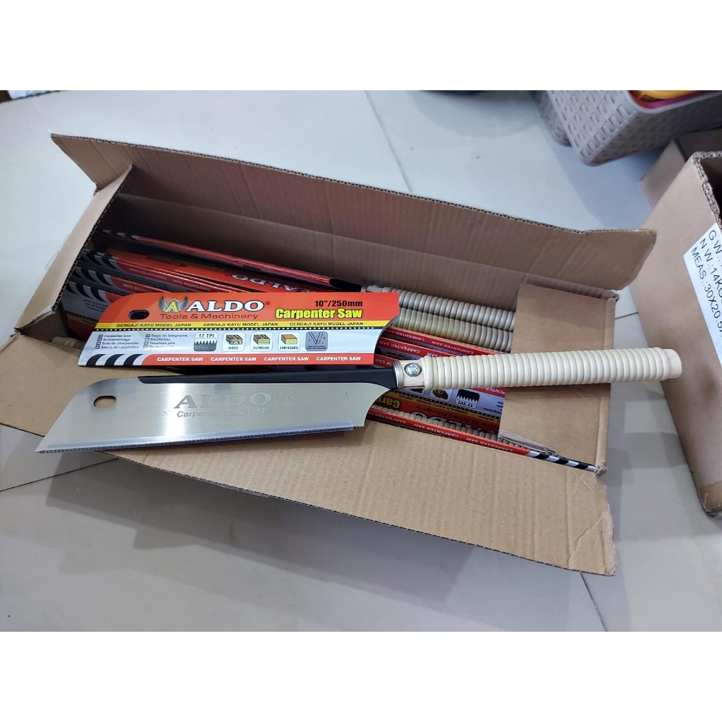gergaji tangan manual Jepang DOZUKI SAW  saw Dozuki ALDO1117 Premium High Carbon Steel 17tpi