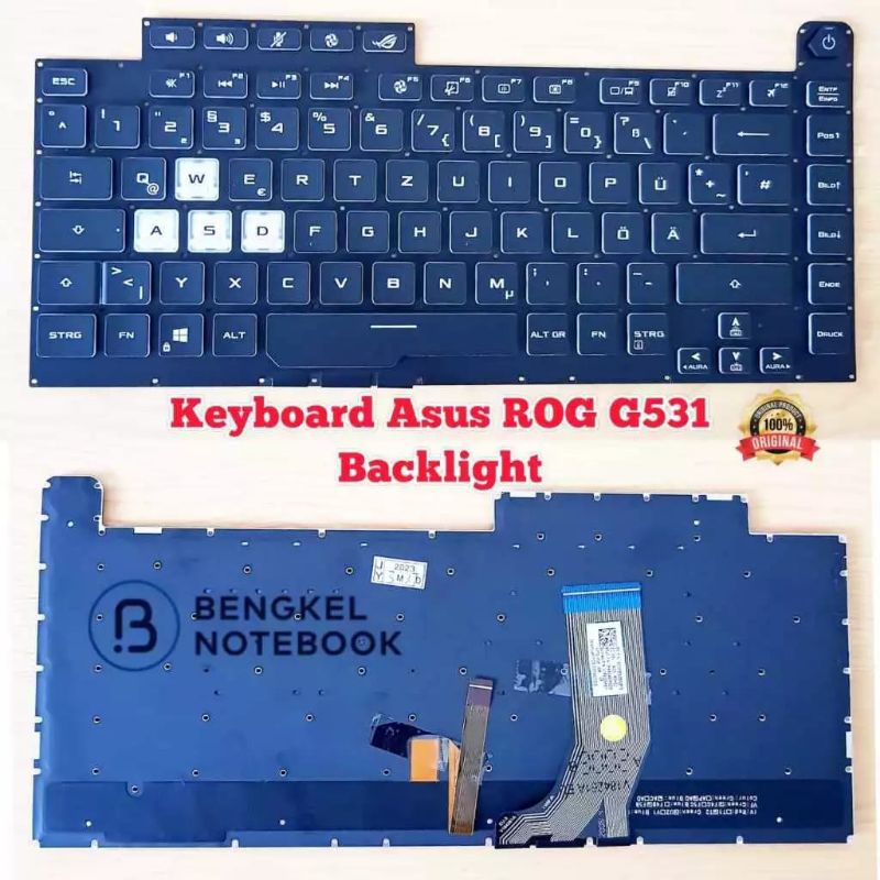 Keyboard Asus ROG Strix G512 G512LV G512LW G512LI G531 G531GT G531G GL531 G531GV G531GU Backlight