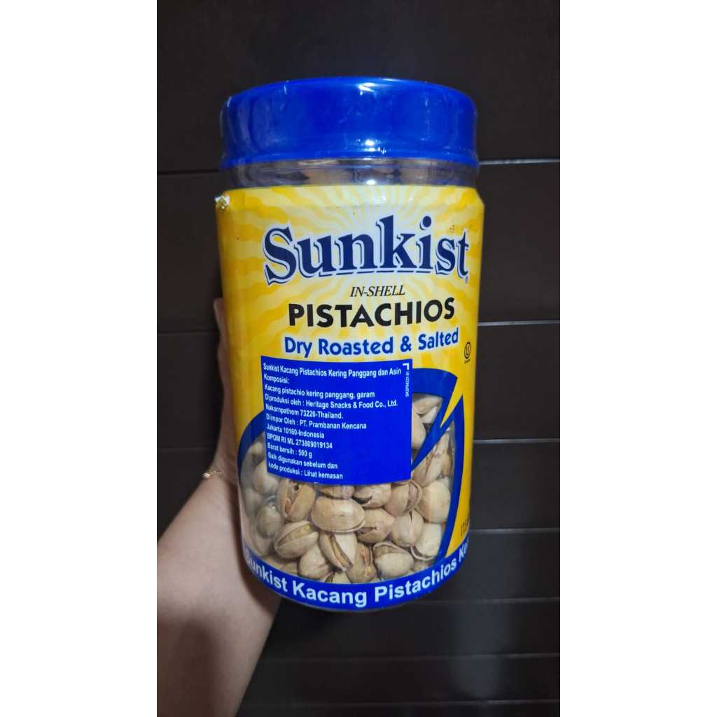 

SUNKIST DRY ROASTED KACANG PISTACHIO [500 g] // KACANG PISTACHIO ROASTED PREMIUM