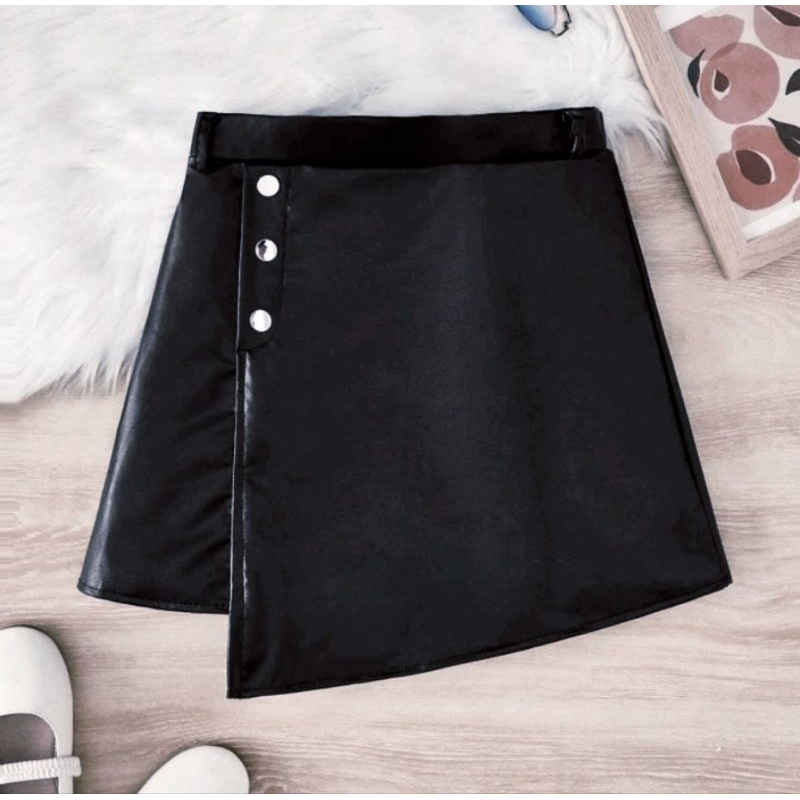 Rok anak perempuan / Rok kulit anak perempuan / Rok Korean style anak / Rok mini anak perempuan / Ro