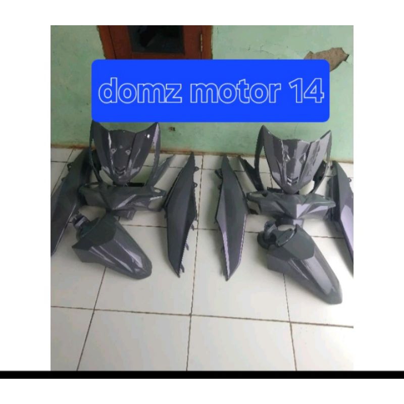 cover full body halus honda beat fi 2013 _2016 warna abu2