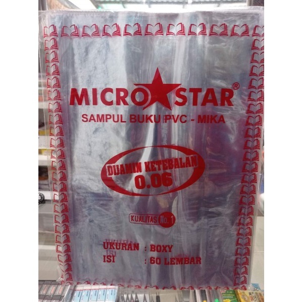 

Sampul Plastik Mika PVC Microstar Ukuran Boxy ( isi 10 Lembar ) Untuk Buku Tulis Campuss 36 50