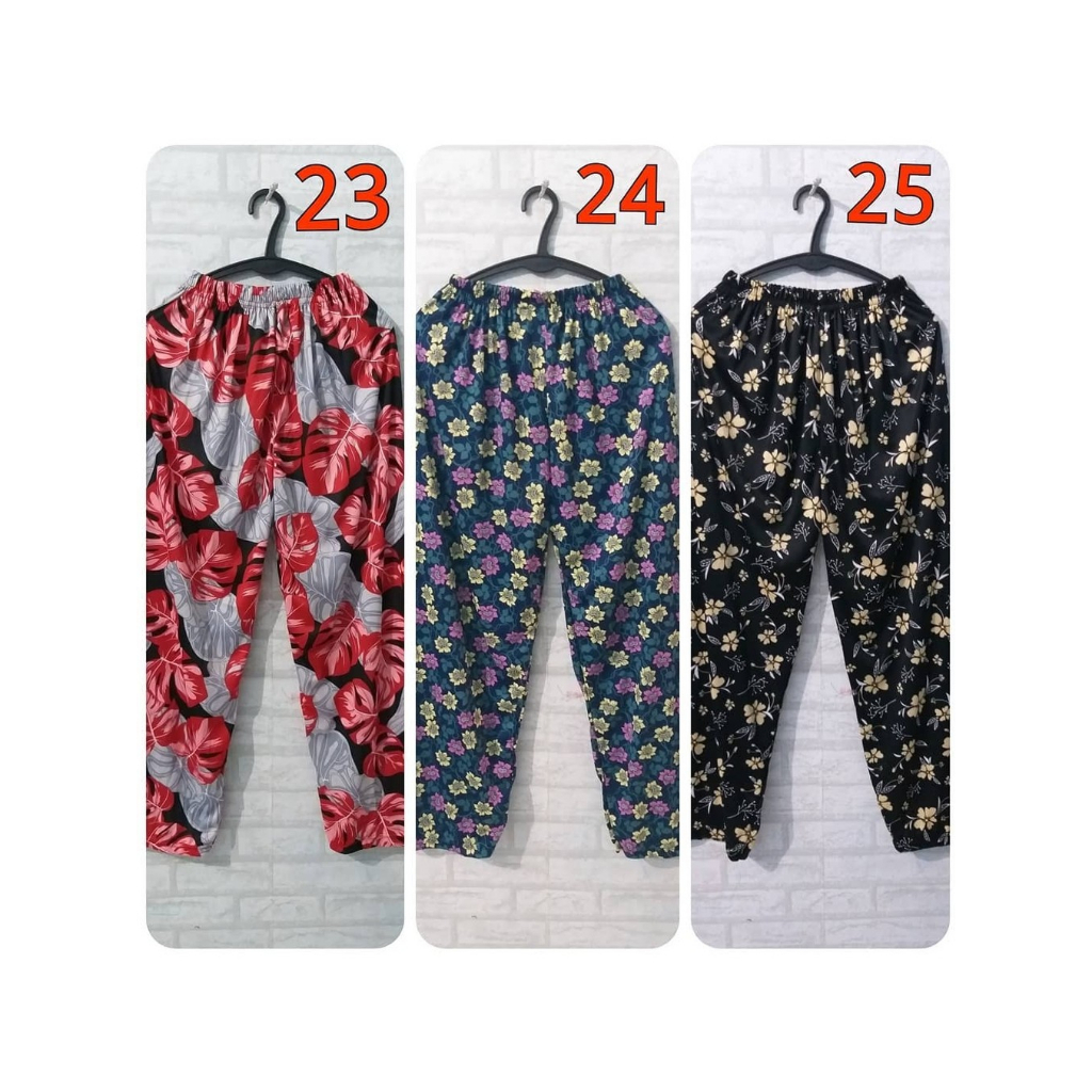 CELANA SANTAI MOTIF HARIAN CELANA WANITA PANJANG